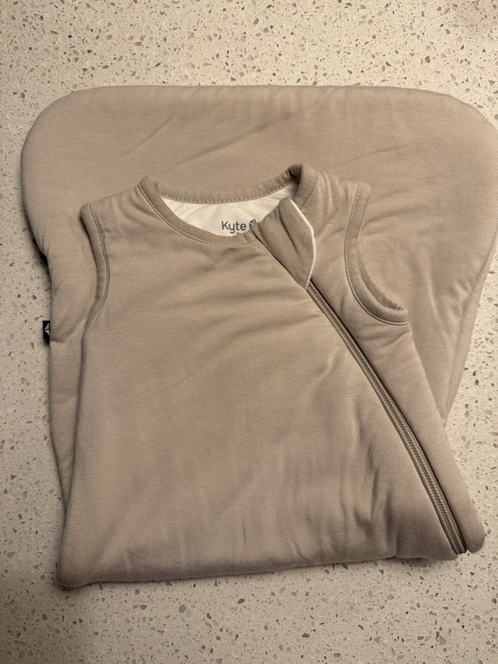 Kyte BABY Beige Sleeveless Zippered Baby Sleep Sack